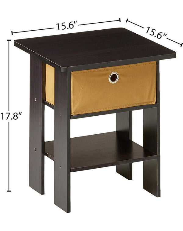 Furinno End Table Bedroom Night Stand